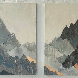 Diptych "Mountain Silence"