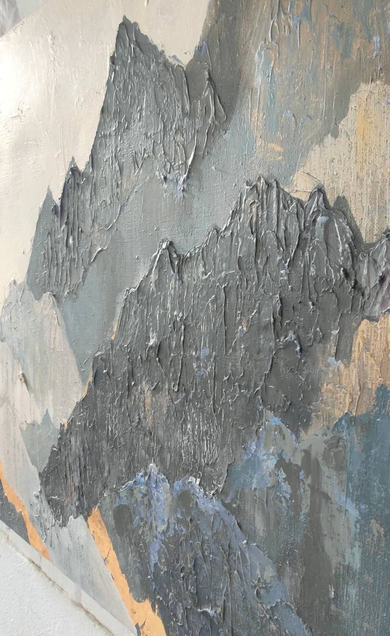 Original Abstract Expressionism Landscape Painting by Olga Konopleva