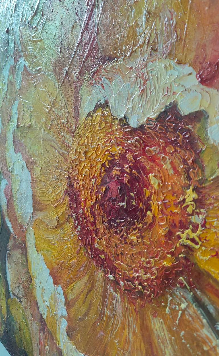 Original Abstract Expressionism Botanic Painting by Olga Konopleva