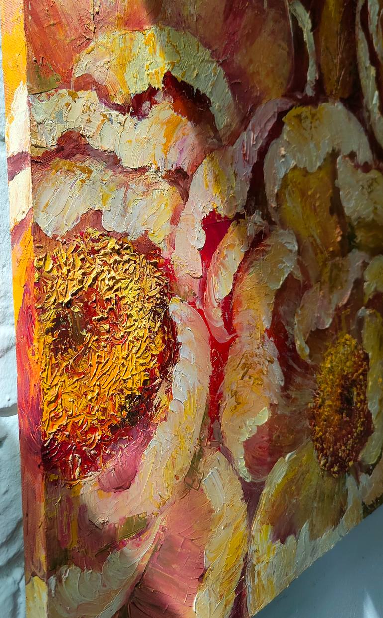 Original Abstract Expressionism Botanic Painting by Olga Konopleva