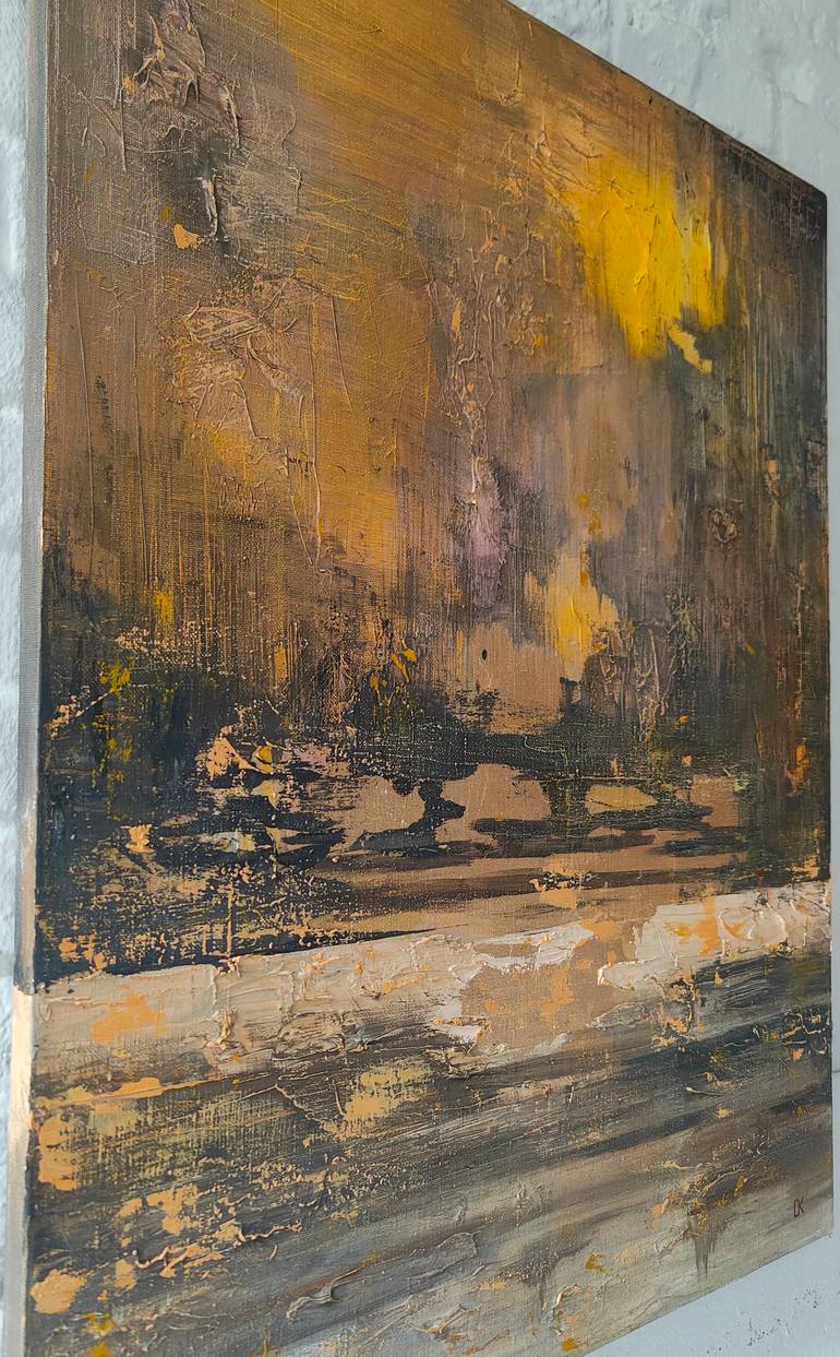 Original Abstract Expressionism Landscape Painting by Olga Konopleva
