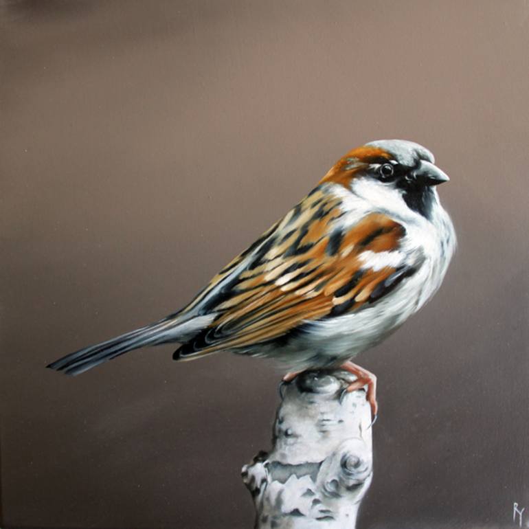 sparrow painting