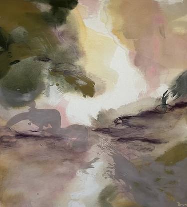 Original Abstract Expressionism Abstract Painting by Ingvild Holtan