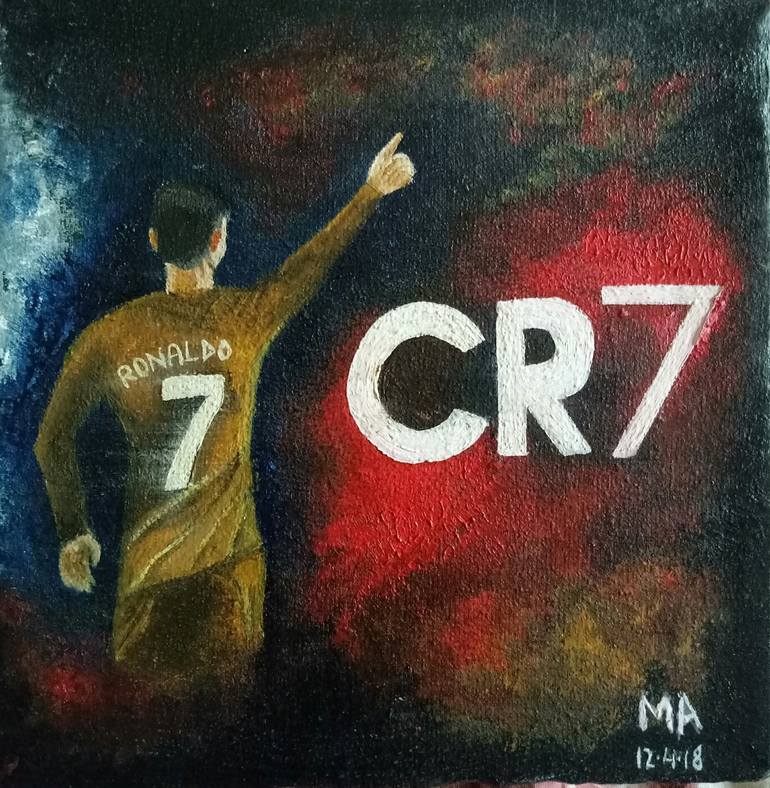 Cr7 Painting By Maham Anum Saatchi Art