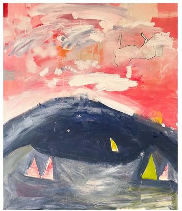 Original Abstract Expressionism Boat Paintings by Justin Robins