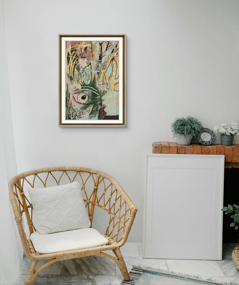 Original Abstract Expressionism Garden Printmaking by Freddy Chacin