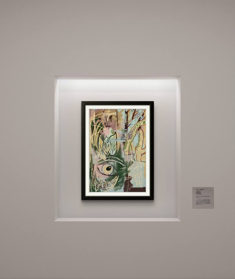 Original Abstract Expressionism Garden Printmaking by Freddy Chacin