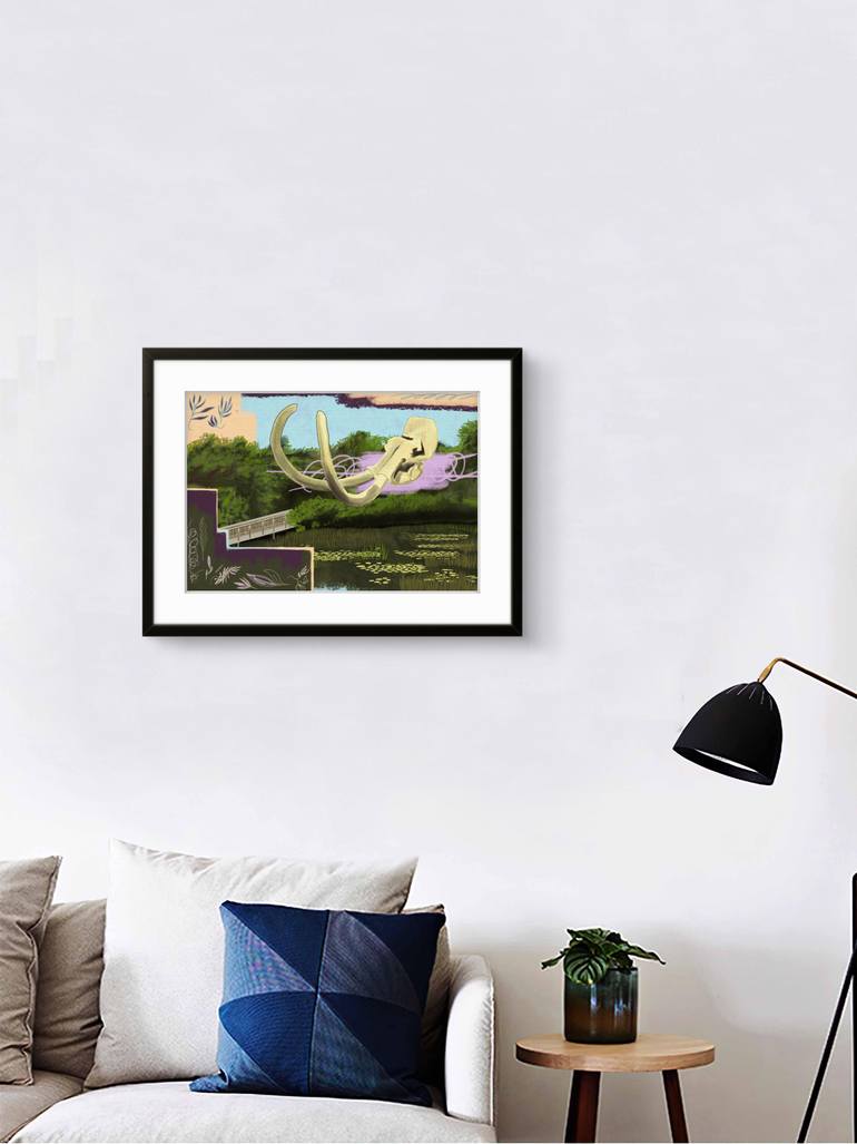 Original Abstract Expressionism Wildlife Digital by Freddy Chacin
