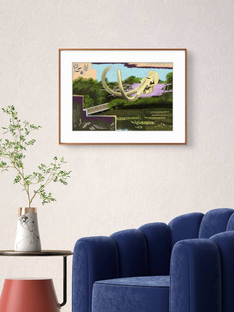 Original Abstract Expressionism Wildlife Digital by Freddy Chacin