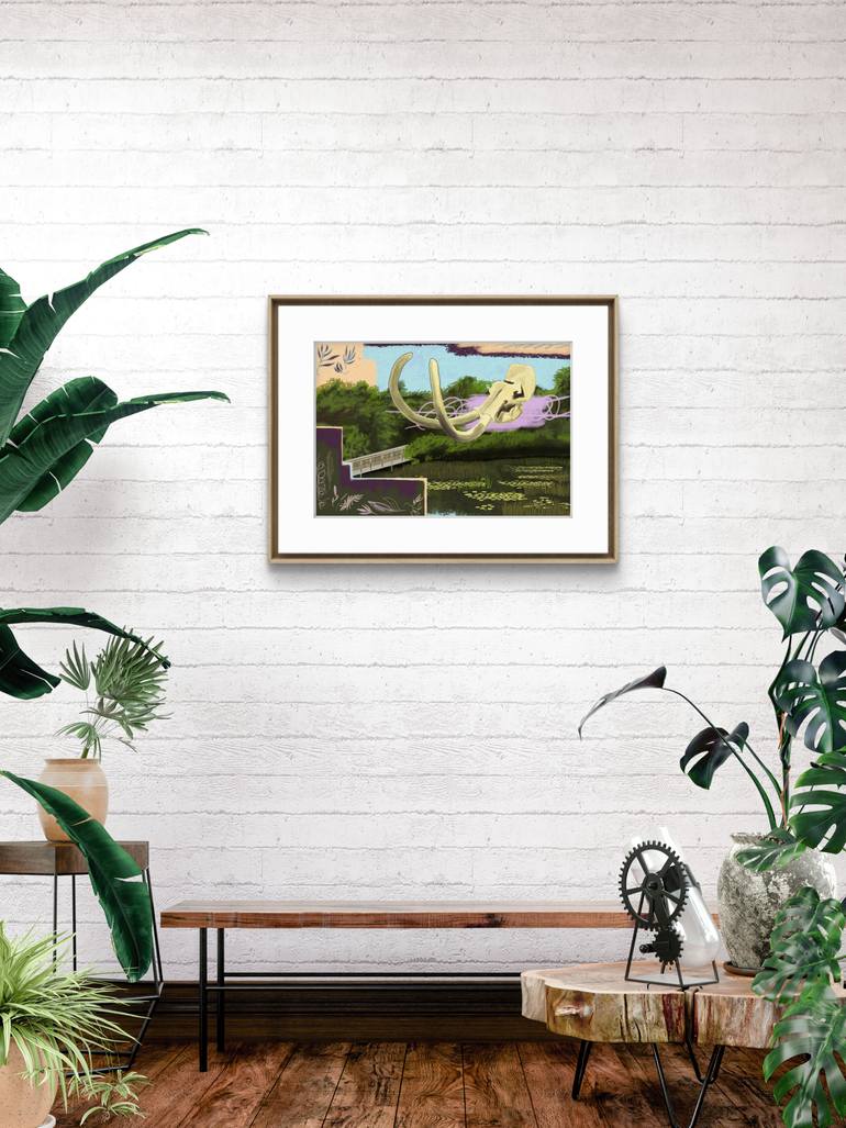 Original Abstract Expressionism Wildlife Digital by Freddy Chacin
