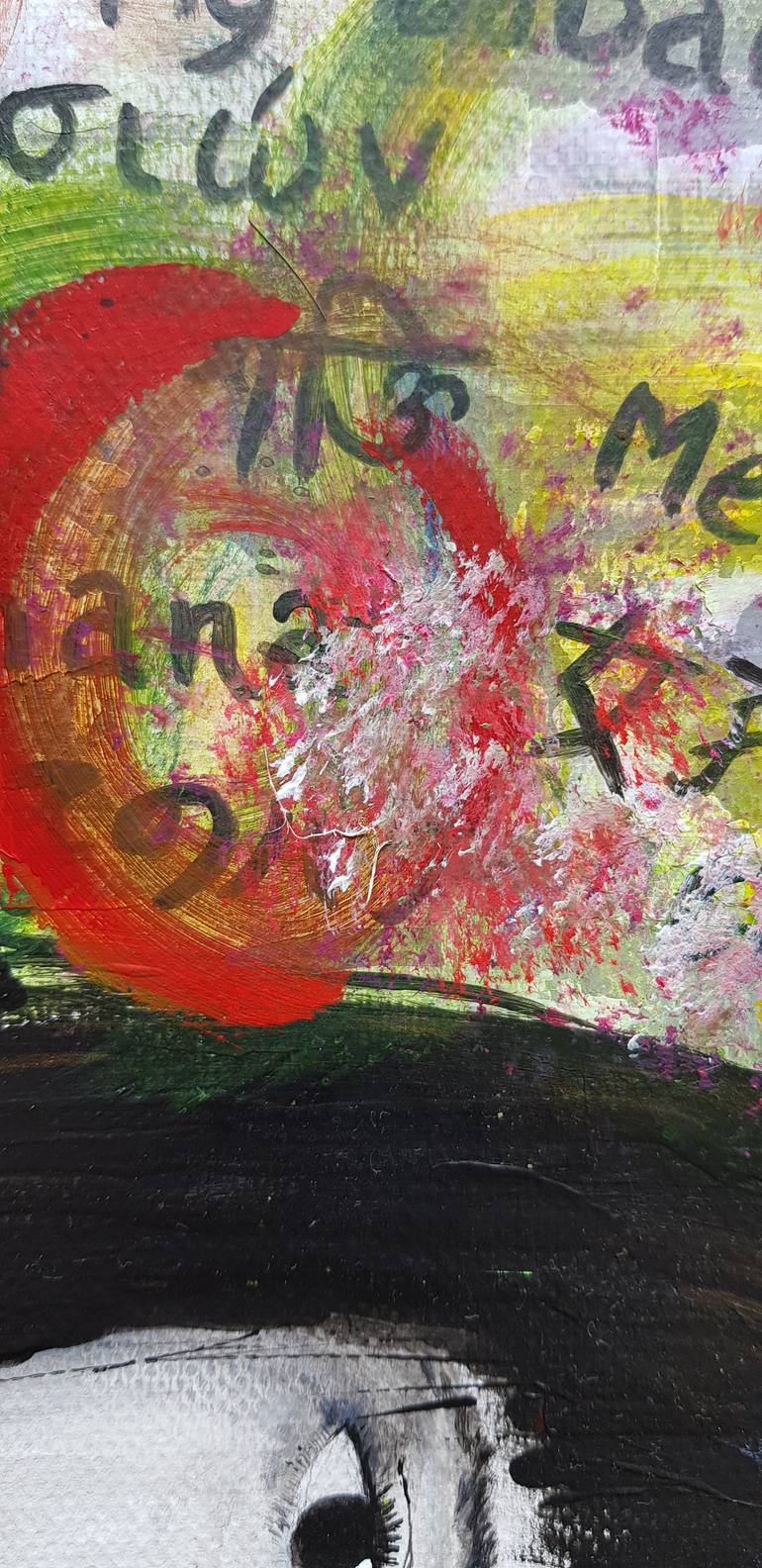 Original Abstract Expressionism Women Painting by Divya Jose