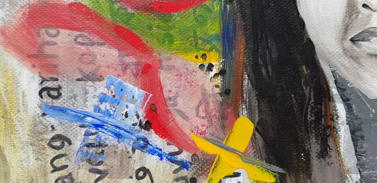Original Abstract Expressionism Women Painting by Divya Jose