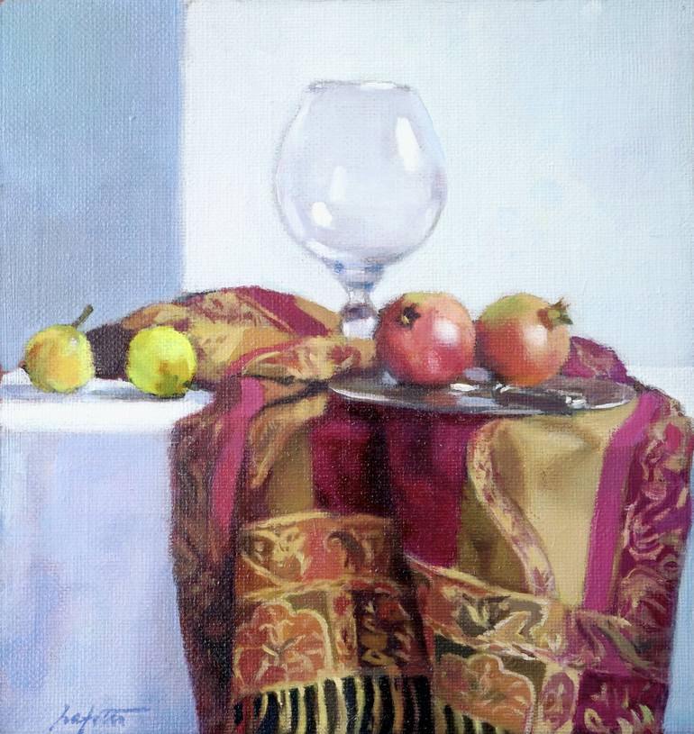 Original Realism Still Life Painting by Pierre Dominique Lafitte