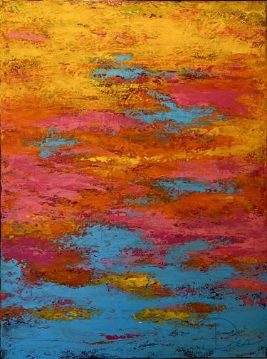 Original Abstract Expressionism Abstract Paintings by Julie Desrochers