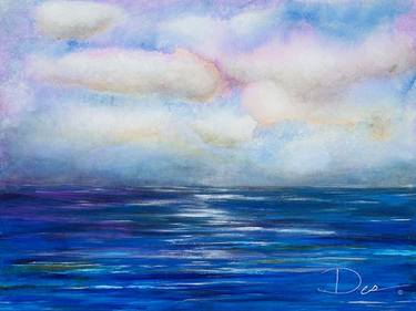Original Abstract Expressionism Seascape Paintings by Julie Desrochers