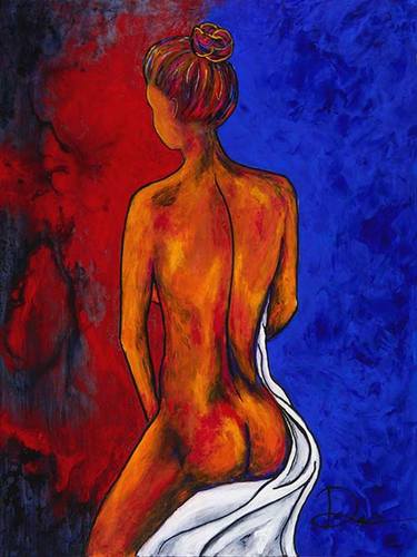 Original Abstract Nude Paintings by Julie Desrochers