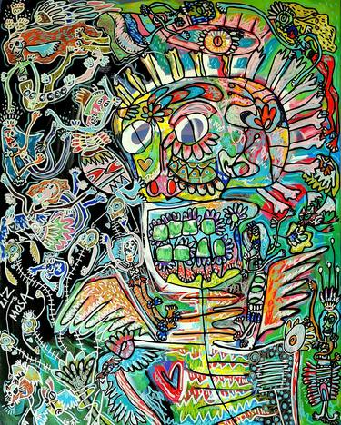 Saatchi Art Artist liz mosa; Paintings, “Basquiat et les Déesses Mosa” #art