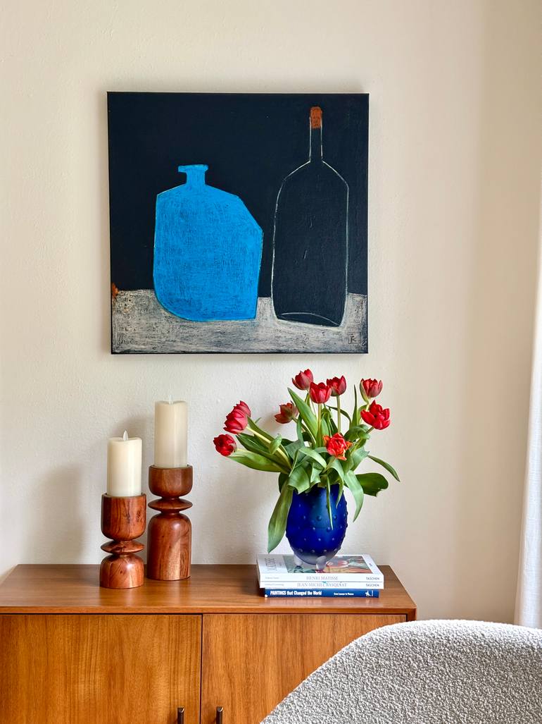 Original Abstract Still Life Painting by Irenka Kudlicki