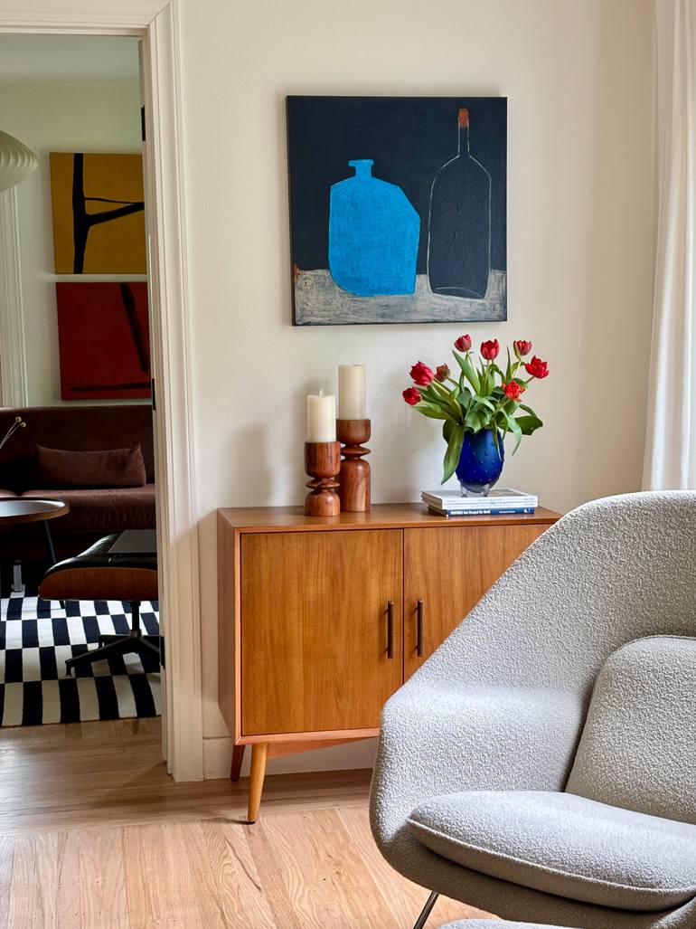 Original Abstract Still Life Painting by Irenka Kudlicki