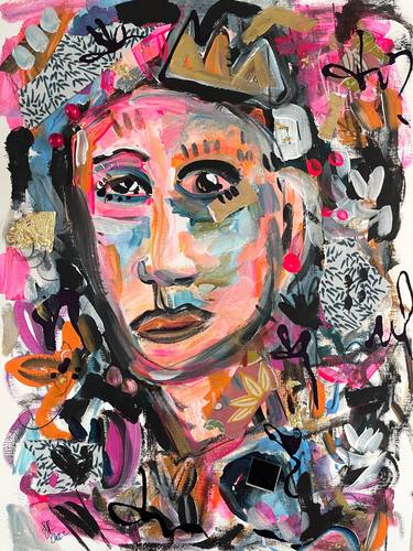 Print of Abstract People Paintings by Samantha Redfern