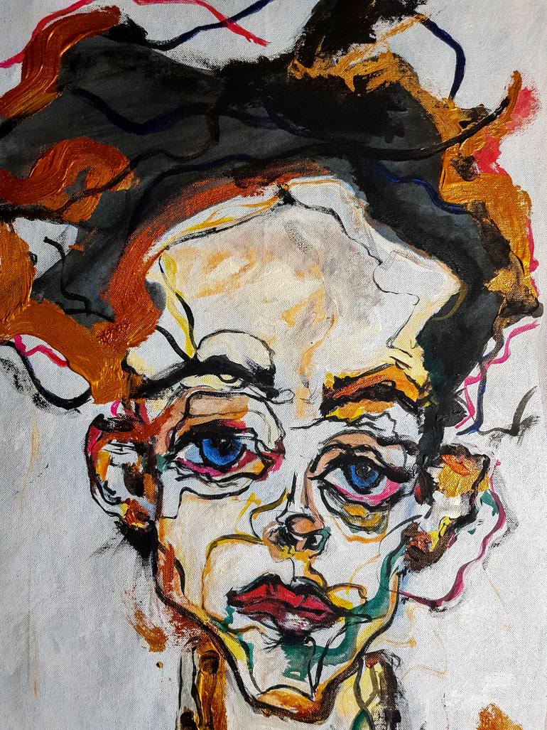 Original Contemporary Women Painting by Retne Art
