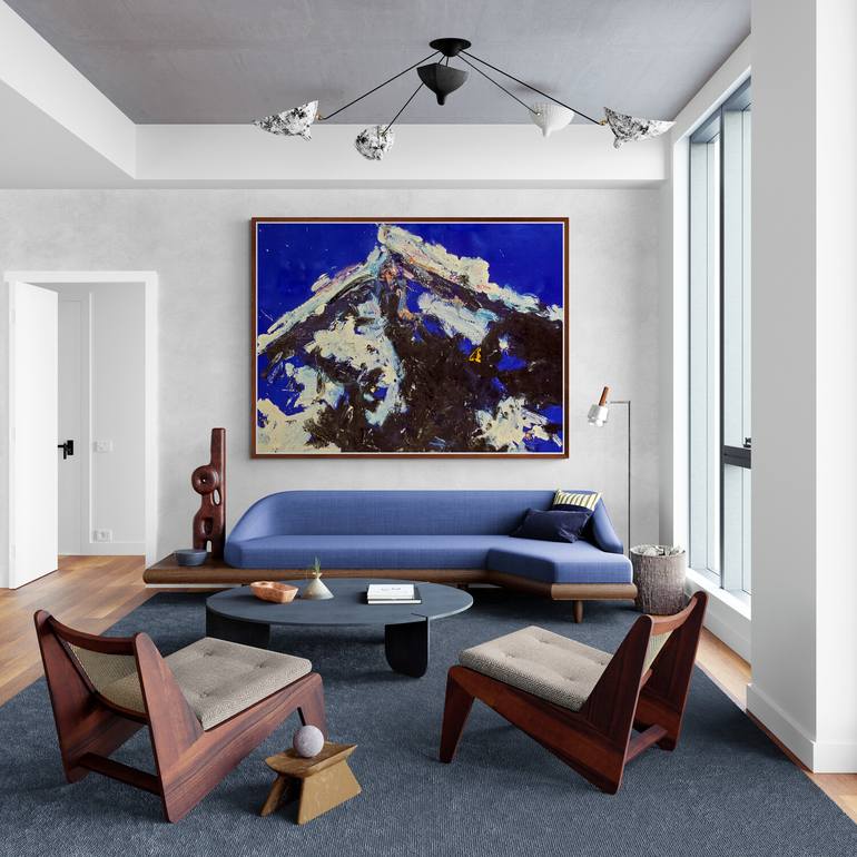 Original Abstract Expressionism Abstract Painting by Retne Art