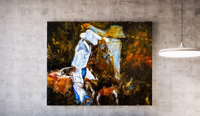 Original Abstract Expressionism Abstract Painting by Retne Art