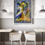 In-context view (home interior) - Amorphous - Original Abstract Expressive Art Painting by Retne Art