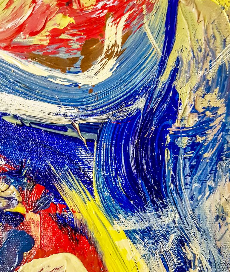 Original Abstract Expressionism Abstract Painting by Retne Art