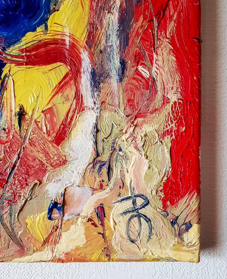 Original Abstract Expressionism Abstract Painting by Retne Art