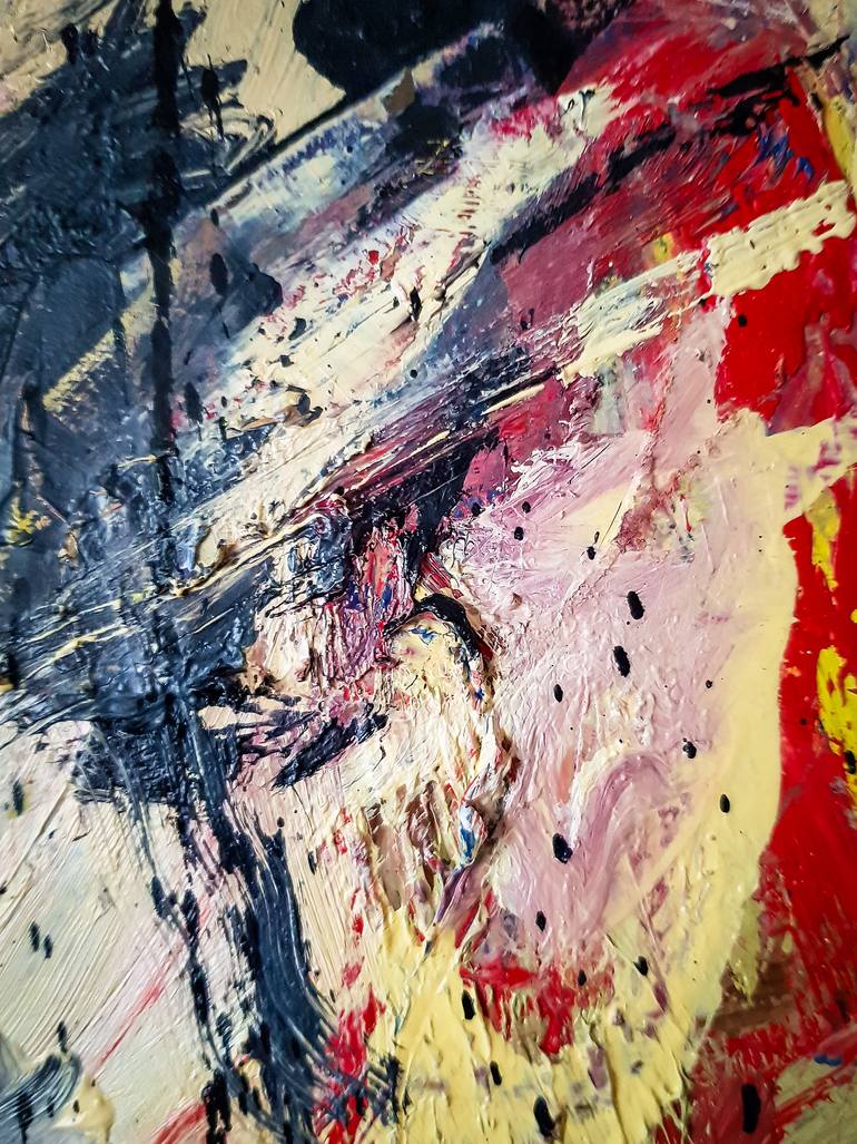 Action painting In the style of Willem de Kooning Painting by Retne Art