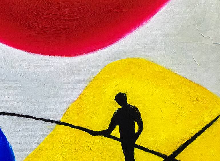 Original Figurative Abstract Painting by Retne Art