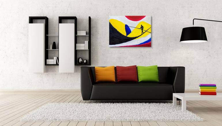 Original Figurative Abstract Painting by Retne Art