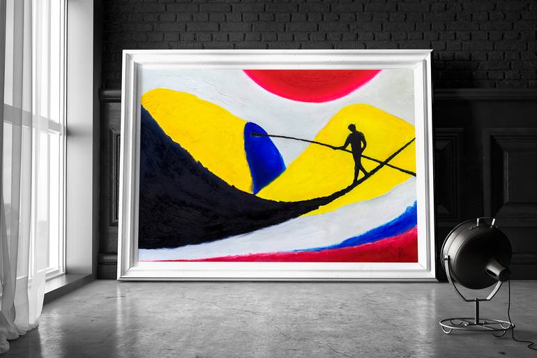 Original Figurative Abstract Painting by Retne Art