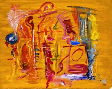 Abstract 10. Abstract Oil Painting. Ready to hang Contemporary ART. thumb