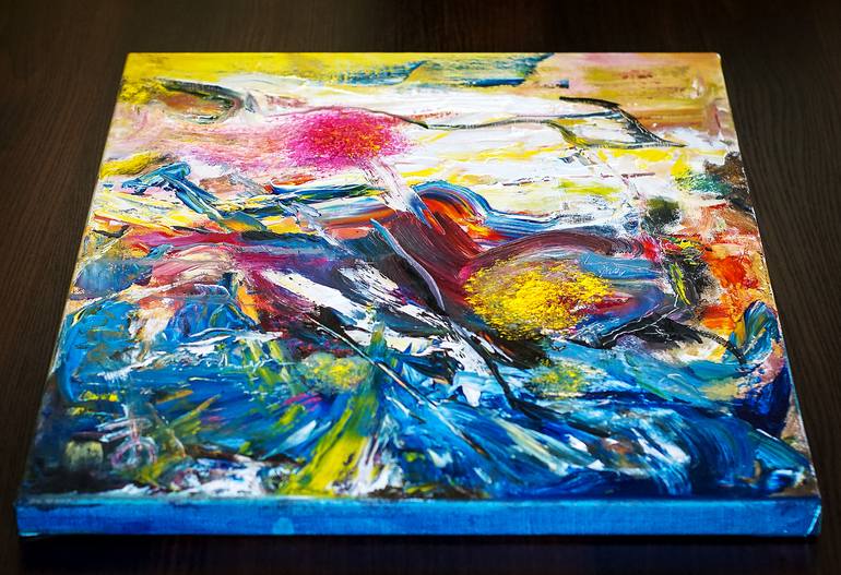 Original Abstract Expressionism Abstract Painting by Retne Art