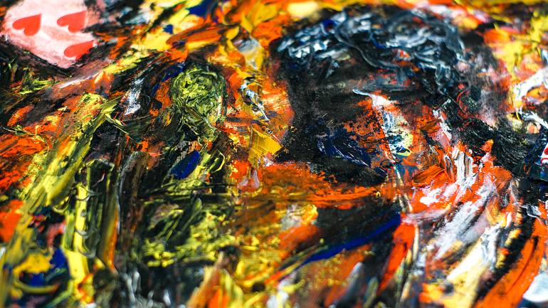 Original Abstract Expressionism Abstract Painting by Retne Art