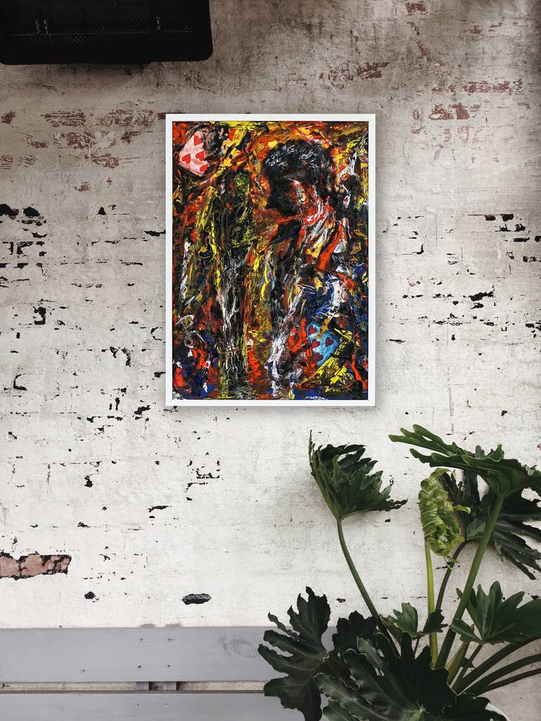 Original Abstract Expressionism Abstract Painting by Retne Art