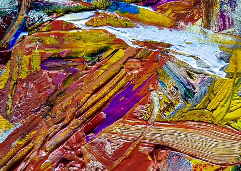 Original Abstract Expressionism Abstract Painting by Retne Art