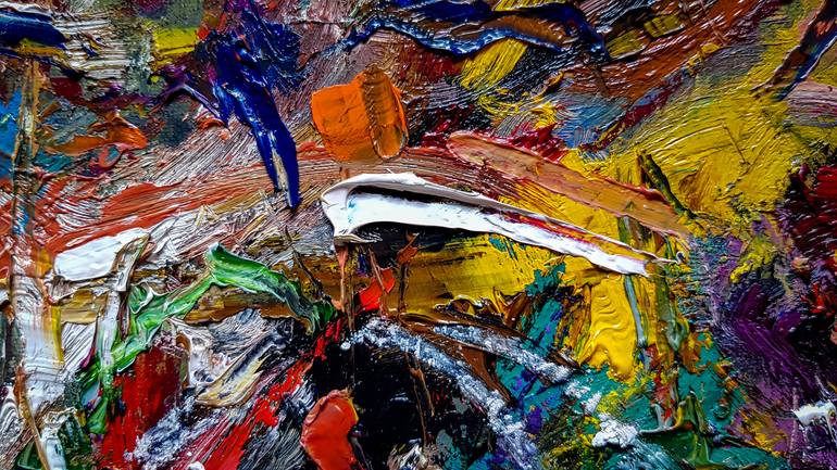 Original Abstract Expressionism Abstract Painting by Retne Art
