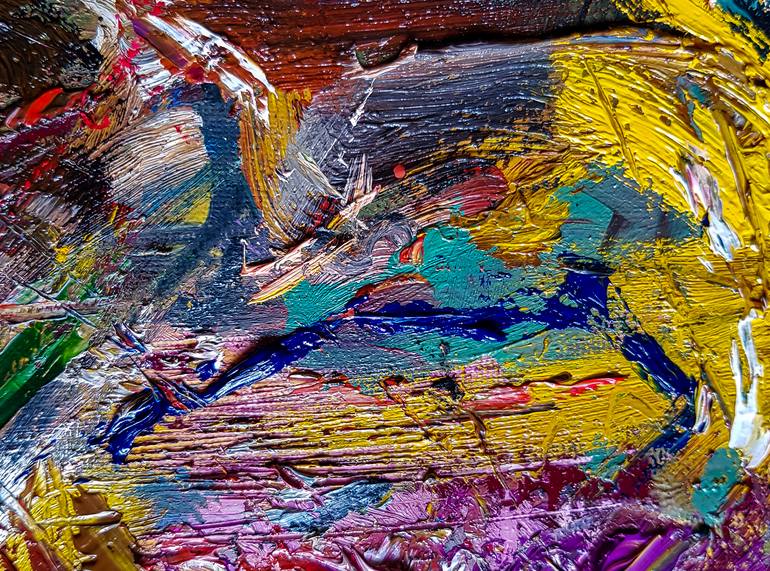 Original Abstract Expressionism Abstract Painting by Retne Art