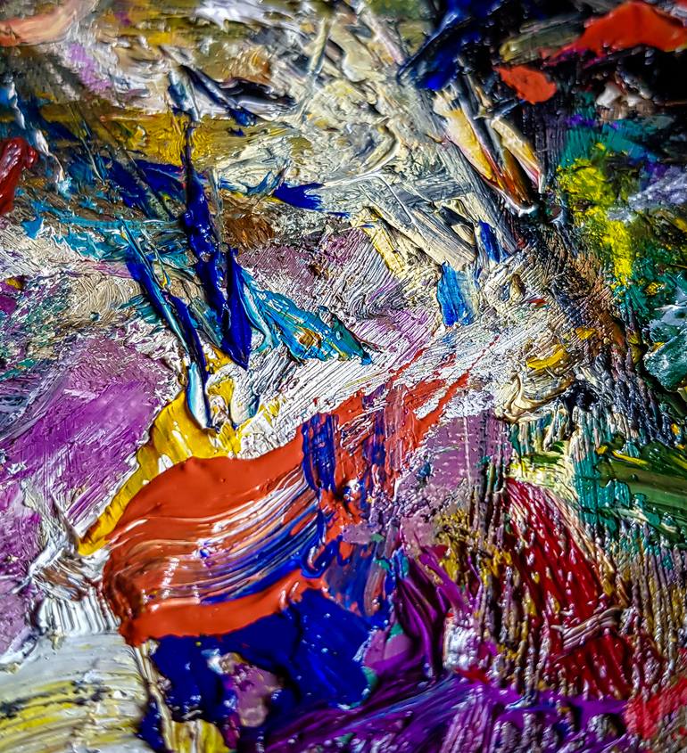 Original Abstract Expressionism Abstract Painting by Retne Art