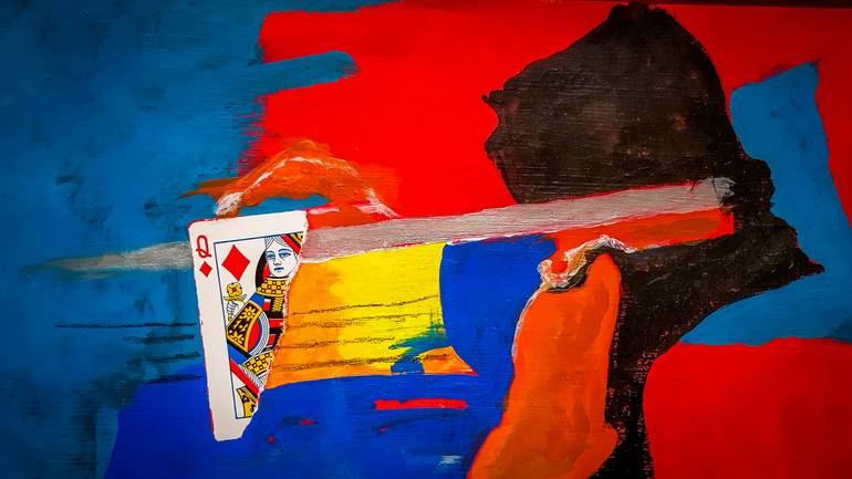 Original Abstract Expressionism Abstract Painting by Retne Art
