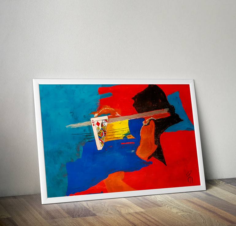 Original Abstract Expressionism Abstract Painting by Retne Art