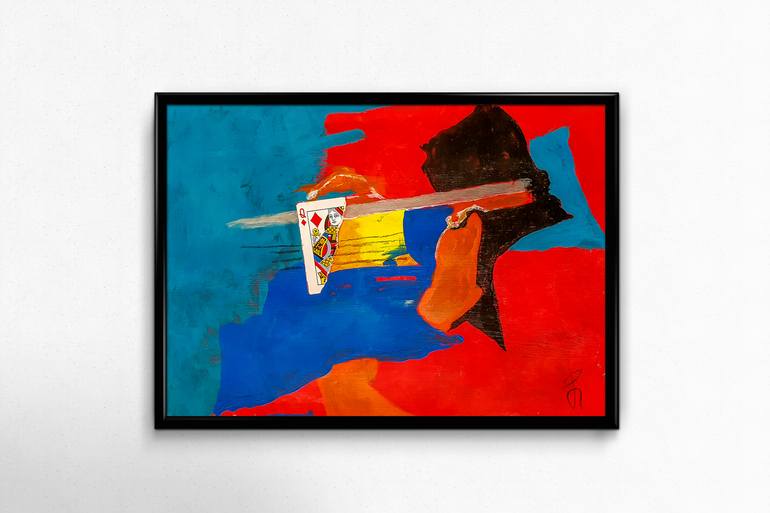 Original Abstract Expressionism Abstract Painting by Retne Art