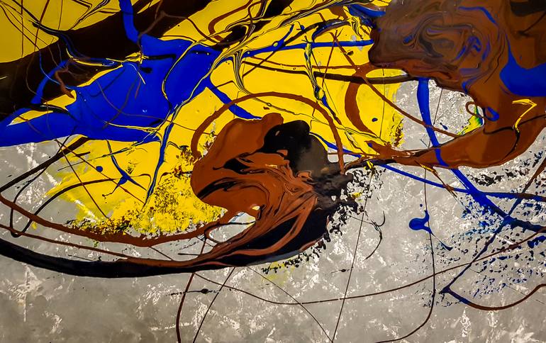 Original Abstract Expressionism Abstract Painting by Retne Art