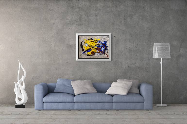 Original Abstract Expressionism Abstract Painting by Retne Art