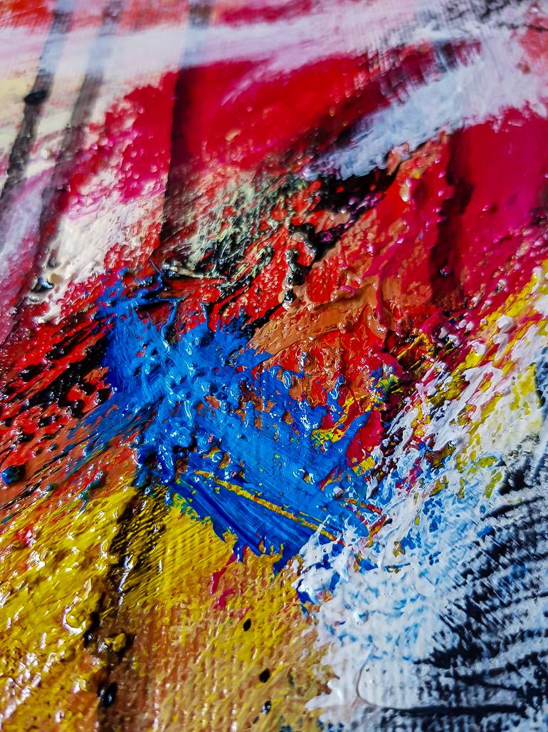 Original Abstract Expressionism Abstract Painting by Retne Art