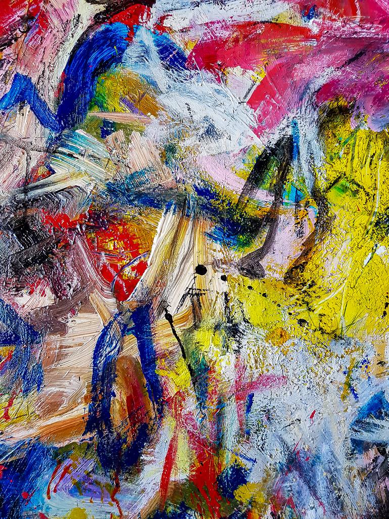 Original Abstract Expressionism Abstract Painting by Retne Art