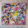 Abstract Expressionism painting In the style of Willem de Kooning